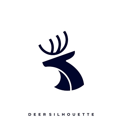Deer Illustration Vector Design Template. Suitable for Creative Industry, Multimedia, entertainment, Educations, Shop, and any related business.
