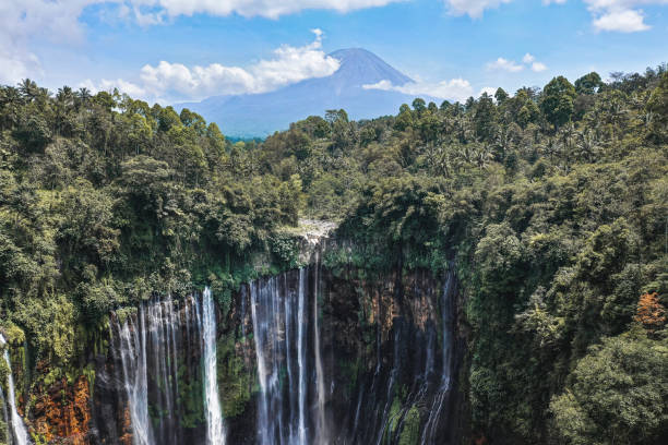 istock Scenic aerial view of Tumpak Sewu waterfall on Java 1190328420