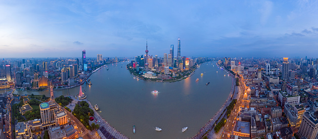 Shanghai city architecture scenery