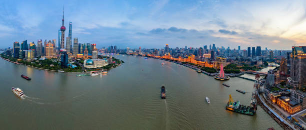 istock Shanghai city architecture scenery 1190329863