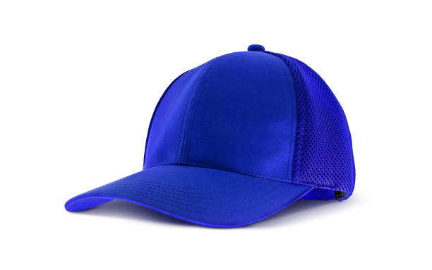 istock blank blue canvas cap for premium clothing accessary design mock-up 1190330772