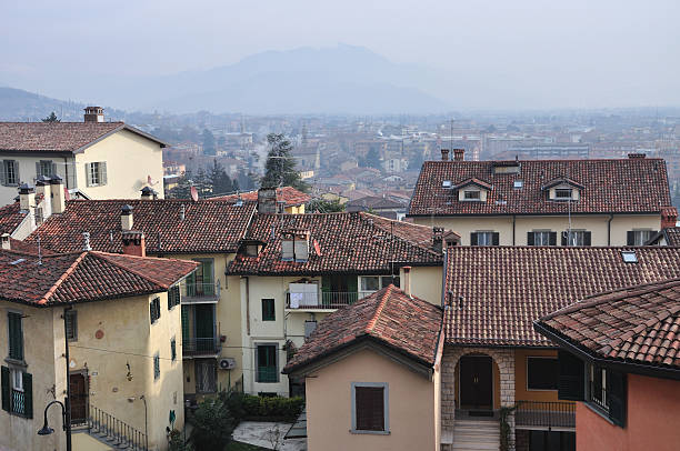 istock Bergamo, houses under Upper City 119033209