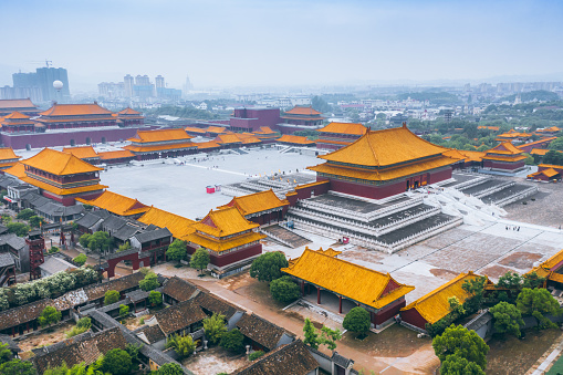 Roofs Walls Dragons Imperial Palace Shenyang Liaoning Province China