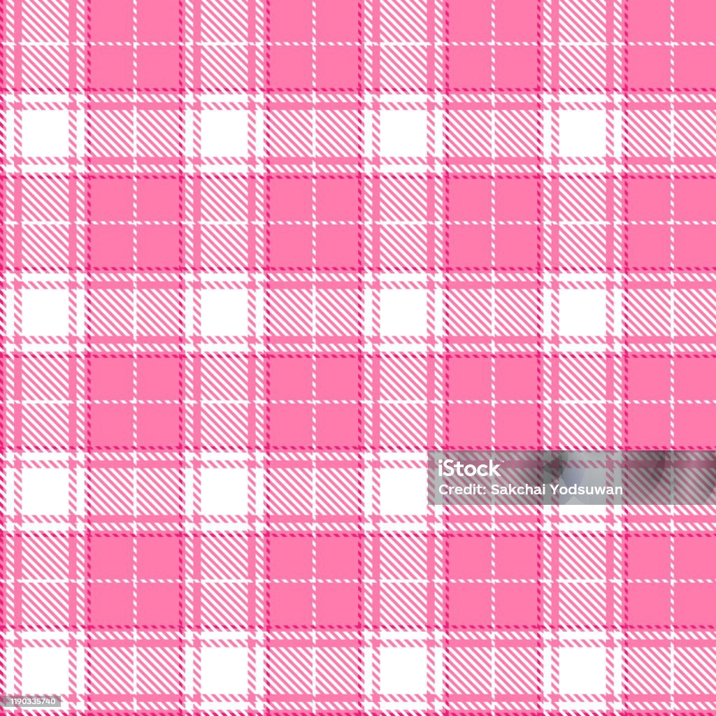 Vetores de Tartan Xadrez Perfeita Padrão Rosa Linha Rosa Tecido De Tecido Textura  Rosa Fundo Gaiola Escocesa e mais imagens de Abstrato - iStock