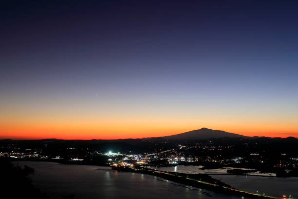 istock beautiful sunset and night view 1190343058