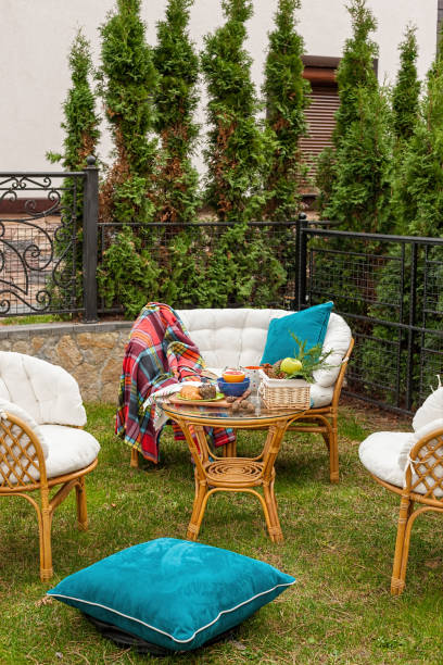 istock Branch at the back yard, garden relaxation 1190346206