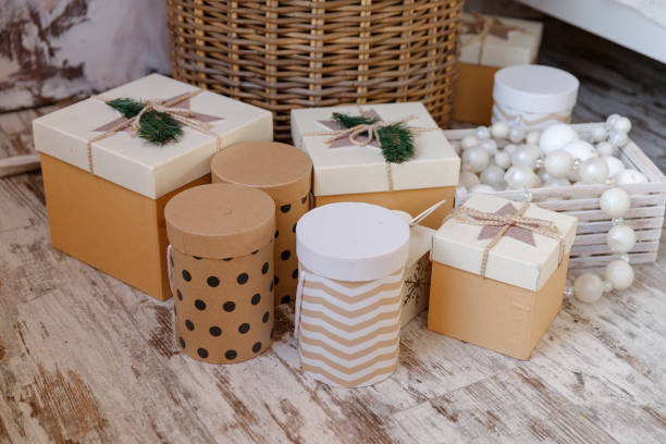 istock Boxes Of Presents Under The Christmas Tree 1190349583