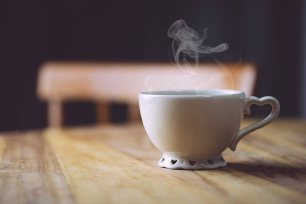 istock Morning coffe on a wooden table. Morning coffe concept 1190349690