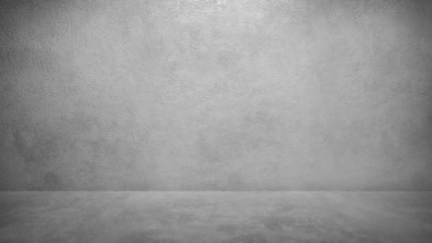 istock Dark interior room with dirty concrete cement wall and floor 1190349866