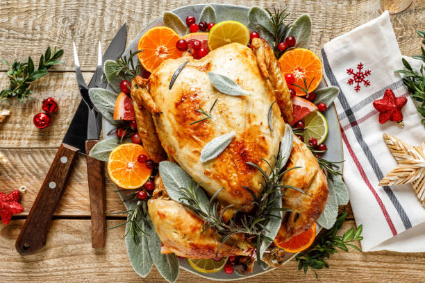 istock Christmas turkey for festive dinner 1190353107