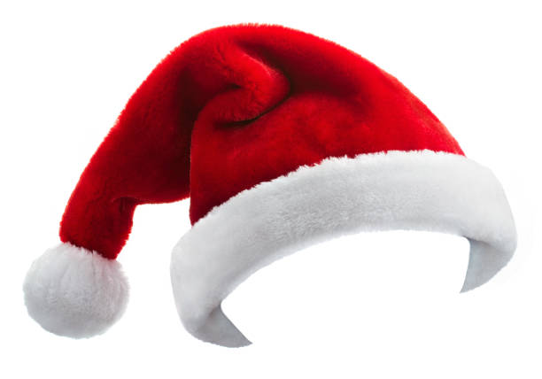 istock red santa claus hat isolated on white background 1190353125