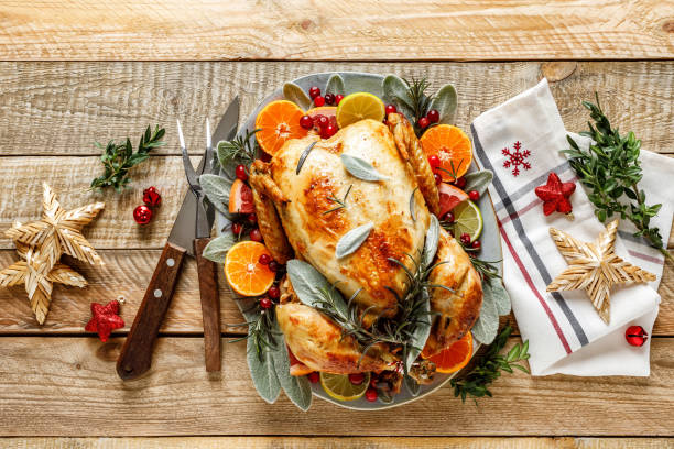 istock Christmas turkey for festive dinner 1190353184