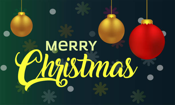 istock Dark Blue Christmas background with festive decoration and text - Merry Christmas and Greeting card 1190353306