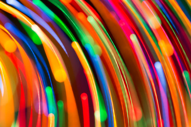 istock Abstract picture of bright colored dynamic lights 1190354480