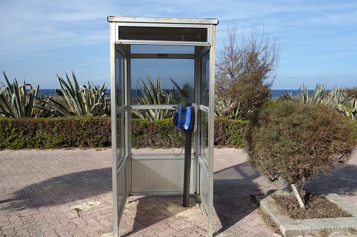 Old telephone booth in Malta
