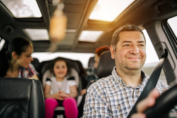 Family on road trip