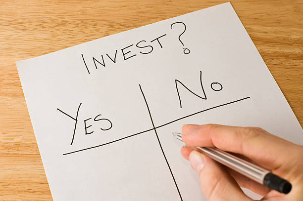 Making An Investment Decision stock photo