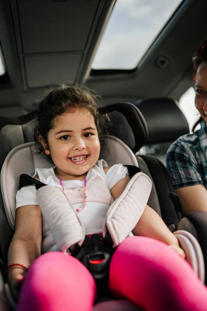 istock Mother and daughter in car 1190359017