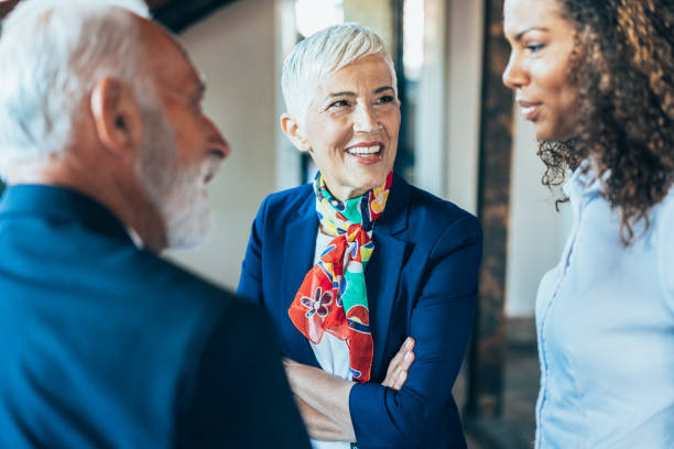 istock Business people having casual conversation 1190359233