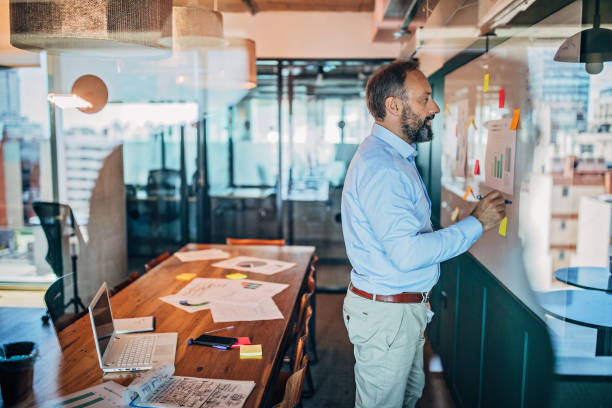 istock Businessman working in modern office 1190360228