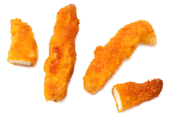 istock Chicken nuggets isolated on white background. fast food 1190361221