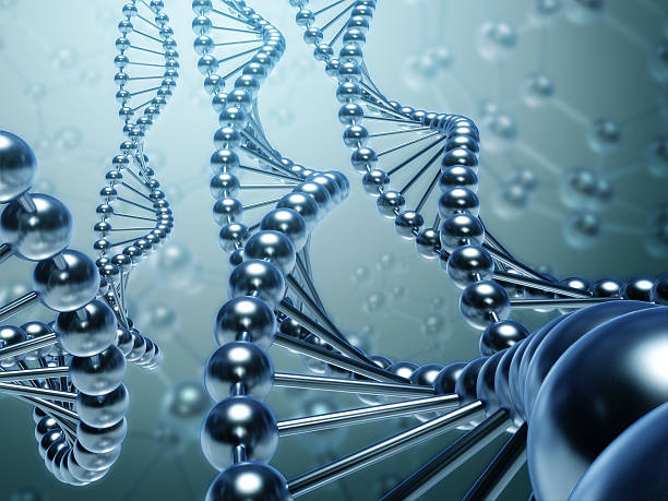 istock Abstract DNA concept in metallic colors 119036293