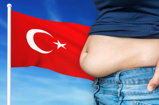 istock Obesity problem in Turkey. Overweight woman on background. 1190364120