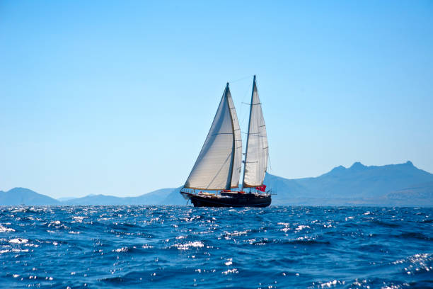 istock Wooden Yacht Sailing 1190364381