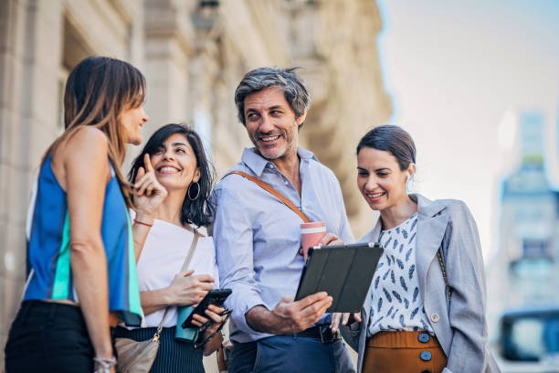 istock Modern people on the street 1190365461