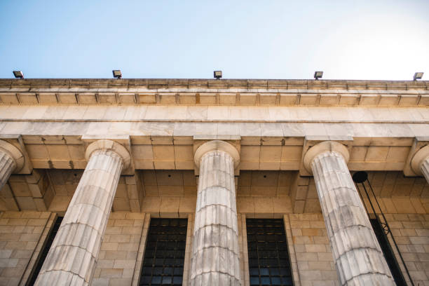 istock Doric Columns and Entablature of Neo-Classical Building 1190367433