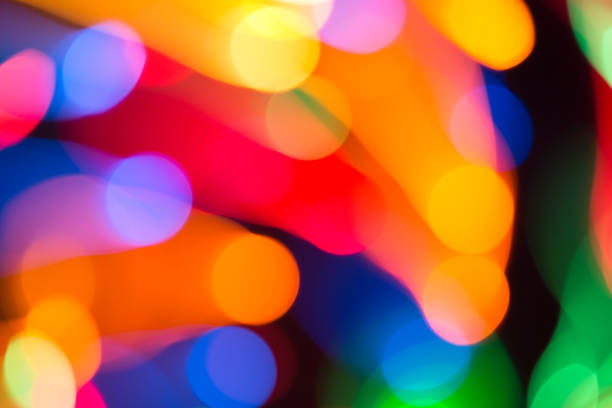 istock Abstract picture of bright colored dynamic lights 1190367547
