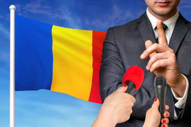 istock Press conference in Romania 1190372229