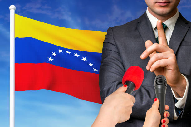 istock Press conference in Venezuela 1190372323