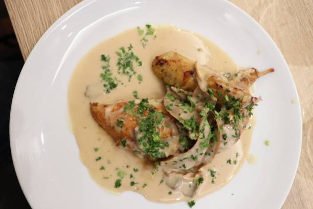 istock Grilled chicken with morelsauce sauce 1190373433