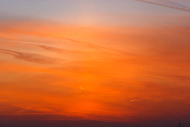 istock Beautiful orange sunset. The sky is ablaze with bright colors. 1190376079