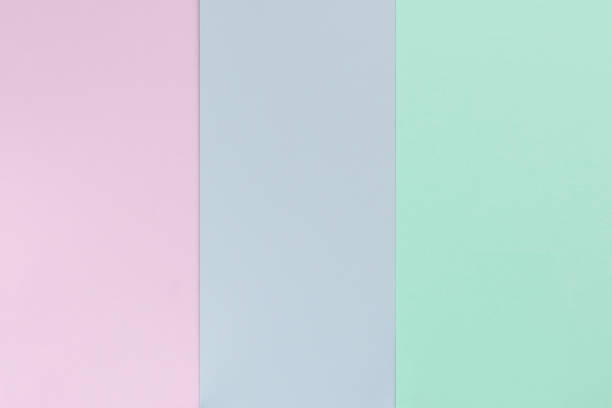 istock Pastel color paper background. Geometric flat composition. Empty space on monochrome cardboard. 1190377127