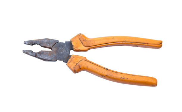 istock Old side cutting pliers isolated with clipping paths. 1190381757