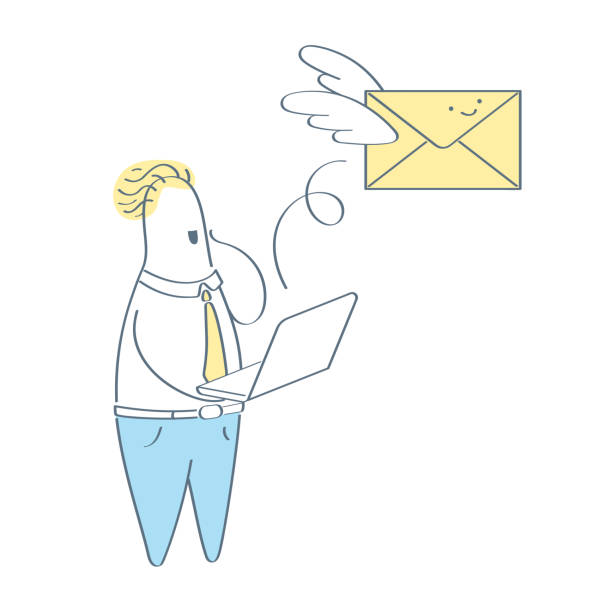 illustrations, cliparts, dessins animés et icônes de envoi d'e-mails, sms, message ou vecteur d'information - paper document flying throwing