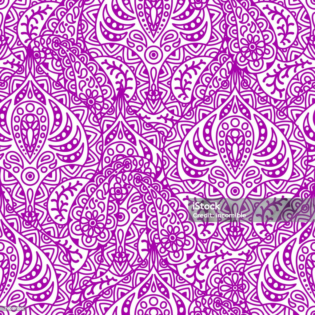 Indian Ethnic Seamless Pattern Stock Illustration - Download Image Now -  Pattern, Culture of India, Indonesian Culture - iStock