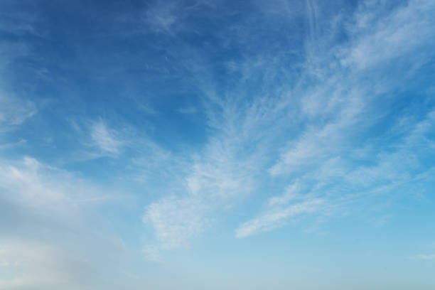 istock blue sky with cirrostratus clouds on sunny day background 1190401712