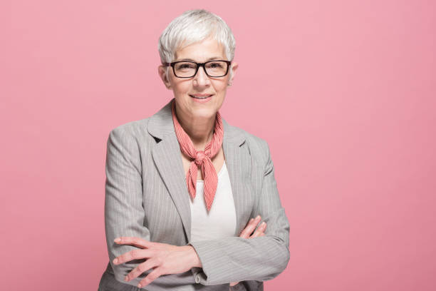 istock Satisfied senior businesswoman 1190402004