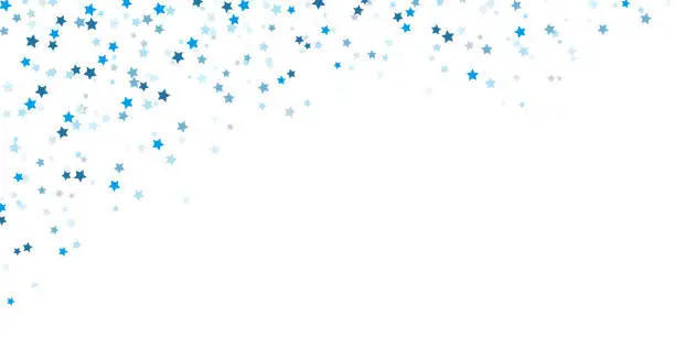 Vector illustration of confetti stars background for christmas time