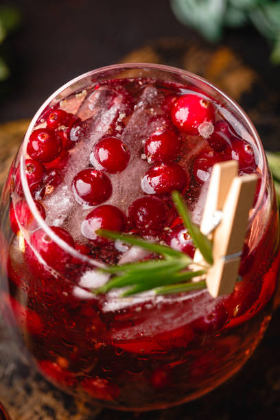 istock Cranberry cocktail in glasses 1190407357