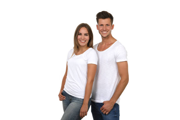 istock Couple in the studio against a white background 1190407786