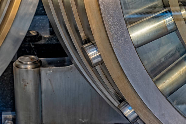 istock Big safe door lock detail 1190408500