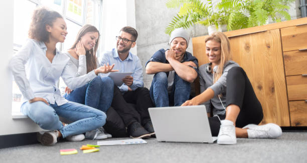 istock Young creative business people meeting at office. 1190409646