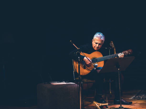 istock Male guitarist performing on the stage 1190410919