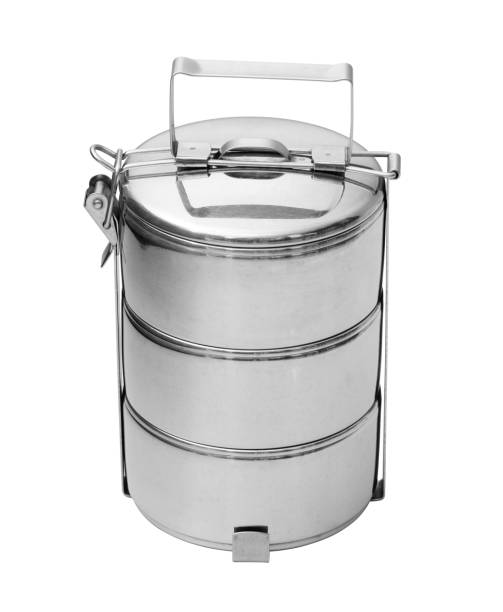 istock Tiffin carrier stainless steel lunch box 1190413345