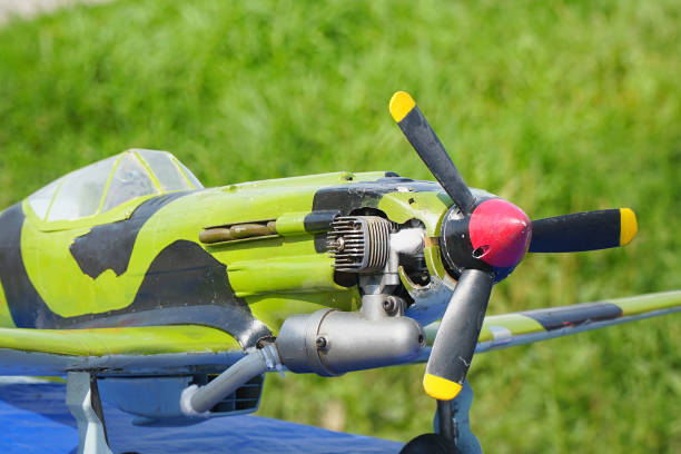 istock The model airplane is handcrafted with a propeller 1190420890