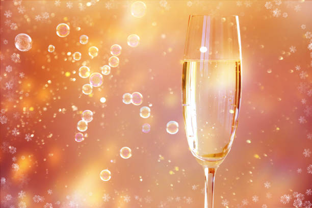 istock Happy New Year champagne glasses 1190422209